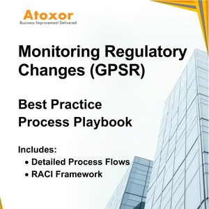 Monitoring Regulatory Changes (GPSR) Process Playbook, Workflow, Procedure, Guide, Best Practices, General Product Safety Regulation
