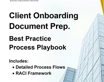 Klantintroductiedocumentatie Voorbereidingsproces Playbook-sjabloon | Stroomlijn de installatie en verminder fouten | Direct downloaden | Plug-and-play