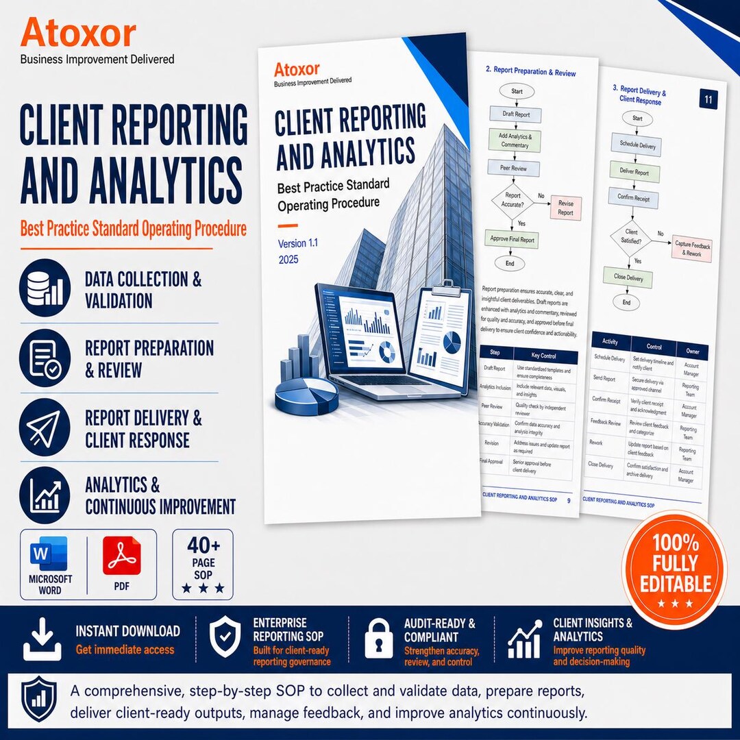 Client Reporting & Analytics SOP Template | Standardise Insights and ...