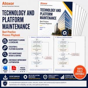 Puede incluir: Documento comercial titulado "TECNOLOGÍA Y MANTENIMIENTO DE PLATAFORMAS" con un gráfico de edificio. El manual incluye secciones sobre planificación, ejecución y revisión del mantenimiento. Es 100% totalmente editable y de descarga instantánea.