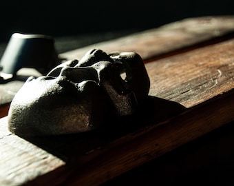 Skull Wall Mounted Bottle Opener - Reclaimed Oak