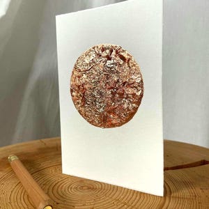 Klappkarte Roségoldener Mond