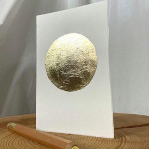 Klappkarte Goldene Sonne