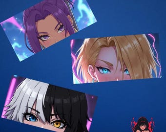 Luna, Psylocke, Emma Rivals Waifu Eyes (Slaps, Bumper Stickers, Banner)