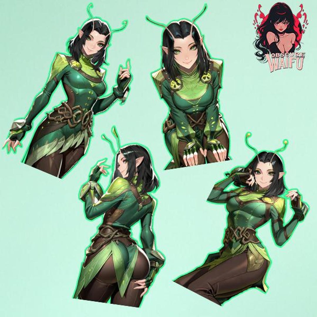 Mantis Sticker Marvel Rivals Mantis Marvel Rivals Waifu Decal Stickers - 4 Pack - Etsy