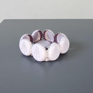 Whiteout Light – Handmade Bottle Cap Tealight Holder (Minimalist Style)