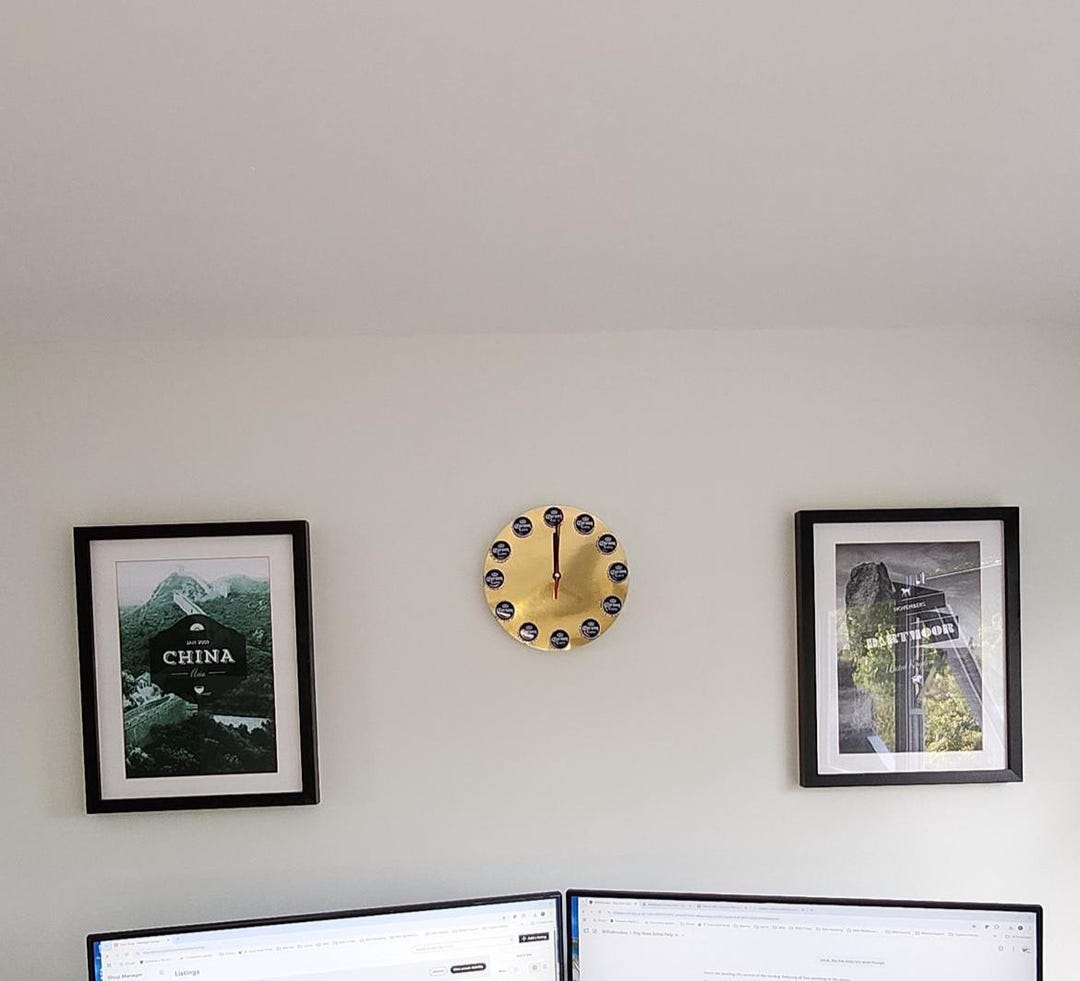 Upcycled Corona Bottle Cap Wall Clock • Handmade Beer Cap Clock • Eco ...