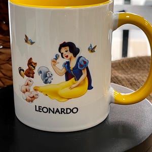 Personalized Ceramic Mug - Snow White and the Seven Dwarfs