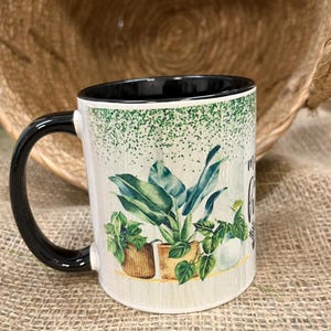 Tazza -Mug in ceramica Piante-il giardino è il luogo che mi rende felice