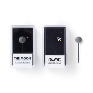 The Moon cast concrete push pin special stationery to add some outer space to your cork board and put your other push pins to shame image 4