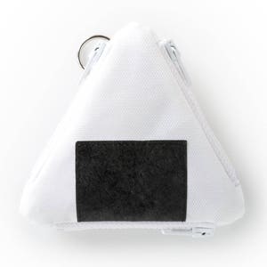 Onigiri Coin Case rice ball triple-pocket purse / Japanese inspired multi-pocket, part-tyvek wallet image 5