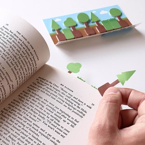 Forest Sticky Page Markers paper tree stickies for stationery addicts. Bookmark that memo with these paper index bookmarking sticky notes image 2