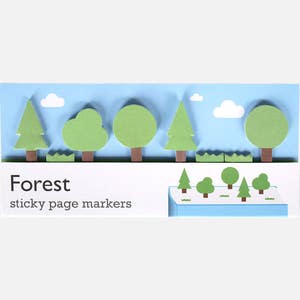 Forest Sticky Page Markers paper tree stickies for stationery addicts. Bookmark that memo with these paper index bookmarking sticky notes image 1