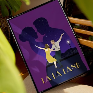 La La Land Poster - Arte Cinematografica, Stampa Romantica, Idea Regalo per Amanti del Cinema, poster di Musical