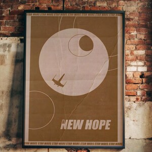 Star Wars Una Nuova Speranza Poster - Arte Sci-Fi, Stampa Decorativa, Regalo per Fan della Galassia