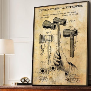 Patentposter Operabril - Vintage theaterprint, decoratie voor bioscoopzaal, cadeau voor opera- en showliefhebbers [US376434]