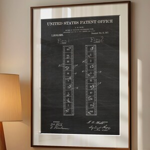 Poster Brevetto Metodo di Produzione di Film (US1216026-1) - Stampa Brevetto Cinema, Arte da Parete Retrò, Poster Innovazioni Storiche