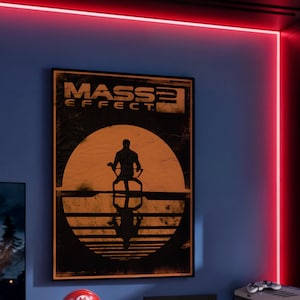 Mass Effect 2 Poster - Sci Fi RPG Gaming Print, Futuristic Wall Art for Gamers, Gift Idea for Video Game Fans