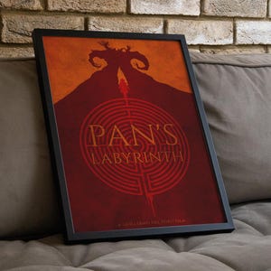Poster Il Labirinto del Fauno - Stampa Artistica Fantasy Oscuro, Decorazione Film Guillermo Del Toro, Idea Regalo Cinema Spagnolo