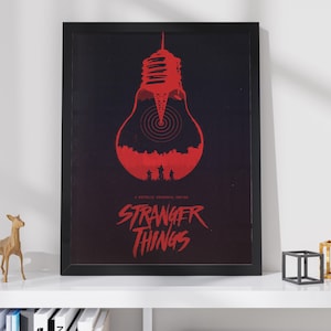 Stranger Things Poster - Arte da Parete Retrò, Stampe Vintage, Regalo per Fan delle Serie TV