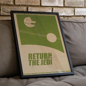 Star Wars: Return of the Jedi-poster - Cult Cinema Print, Sci-Fi-muurkunst, Geek-cadeau-idee