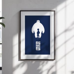 Big Hero 6 Poster - Stampa Arte Disney, Decorazione da Parete, Regalo per Fan Anime e Film d’Animazione, Supereroi Marvel, amanti fumetti