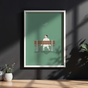 Forrest Gump Poster - Arte Cinematografica, Stampa Motivazionale, Decorazione Iconica, poster film cult