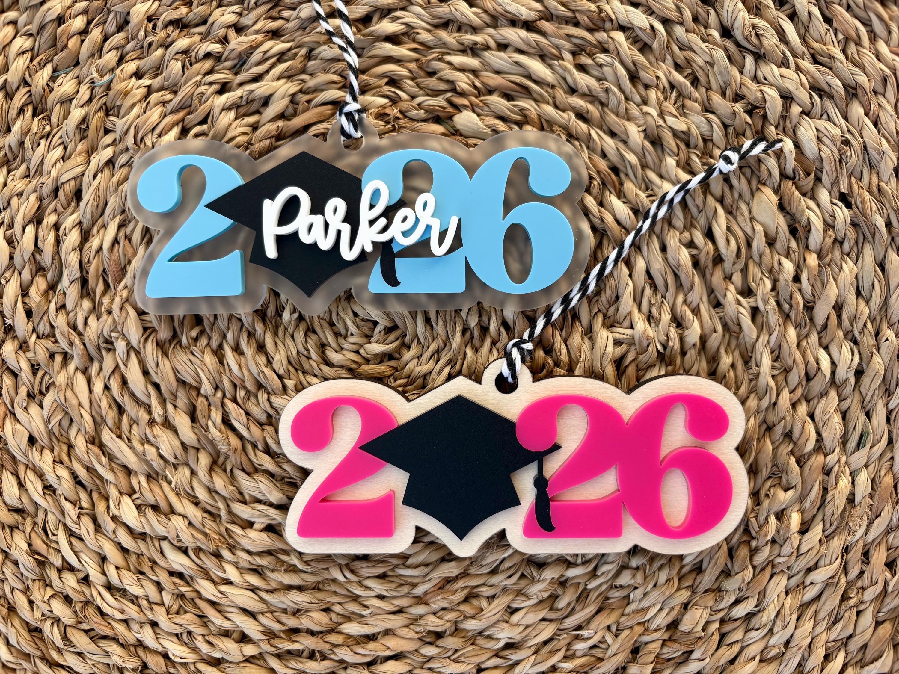2026 Graduation Ornament SVG, Laser Cut Files, Class of 2026 ...