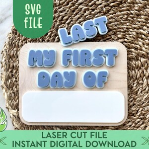 My First Day of Preschool School Sign SVG, Reusable First Day Sign, Kindergarten First Day Photo Prop, Back to School Board, School SVG FIle