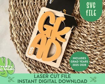 2026 Graduation Gift Card Holder SVG, Grad Money Holder, Class of 2026, Graduation Keepsake Gift, Laser Gift Card Holder, Glowforge Grad SVG