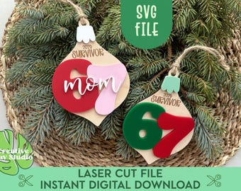 Six Seven Meme Ornament SVG, 6 7 Survivor Ornament, Funny Teen Ornament, Gift for Mom, The year of 6 7, Humorous Ornament, 2025 Teen Gift