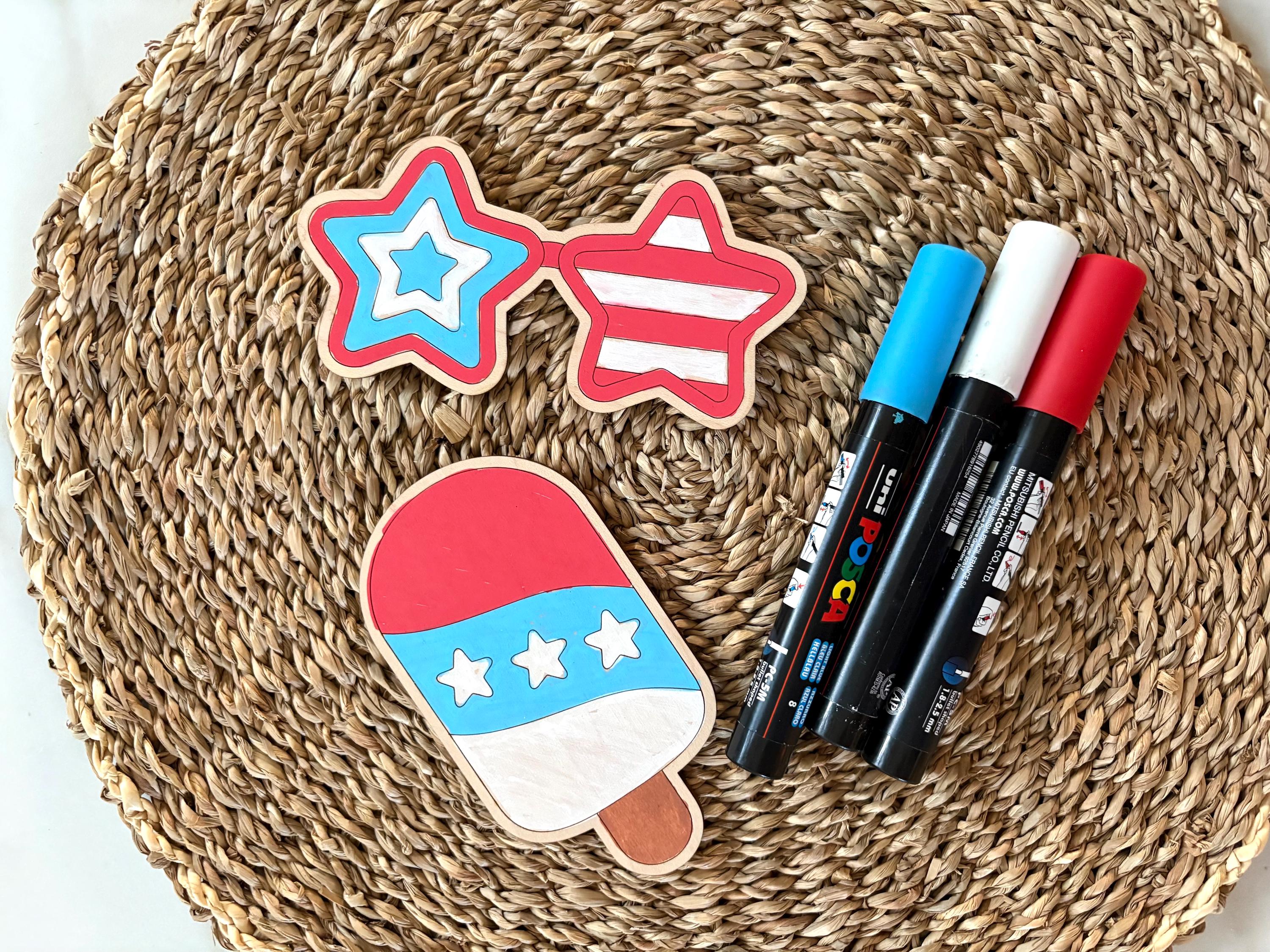 4th of July Paint Craft for Kids SVG, Kids Table Craft, Patriotic Gift ...