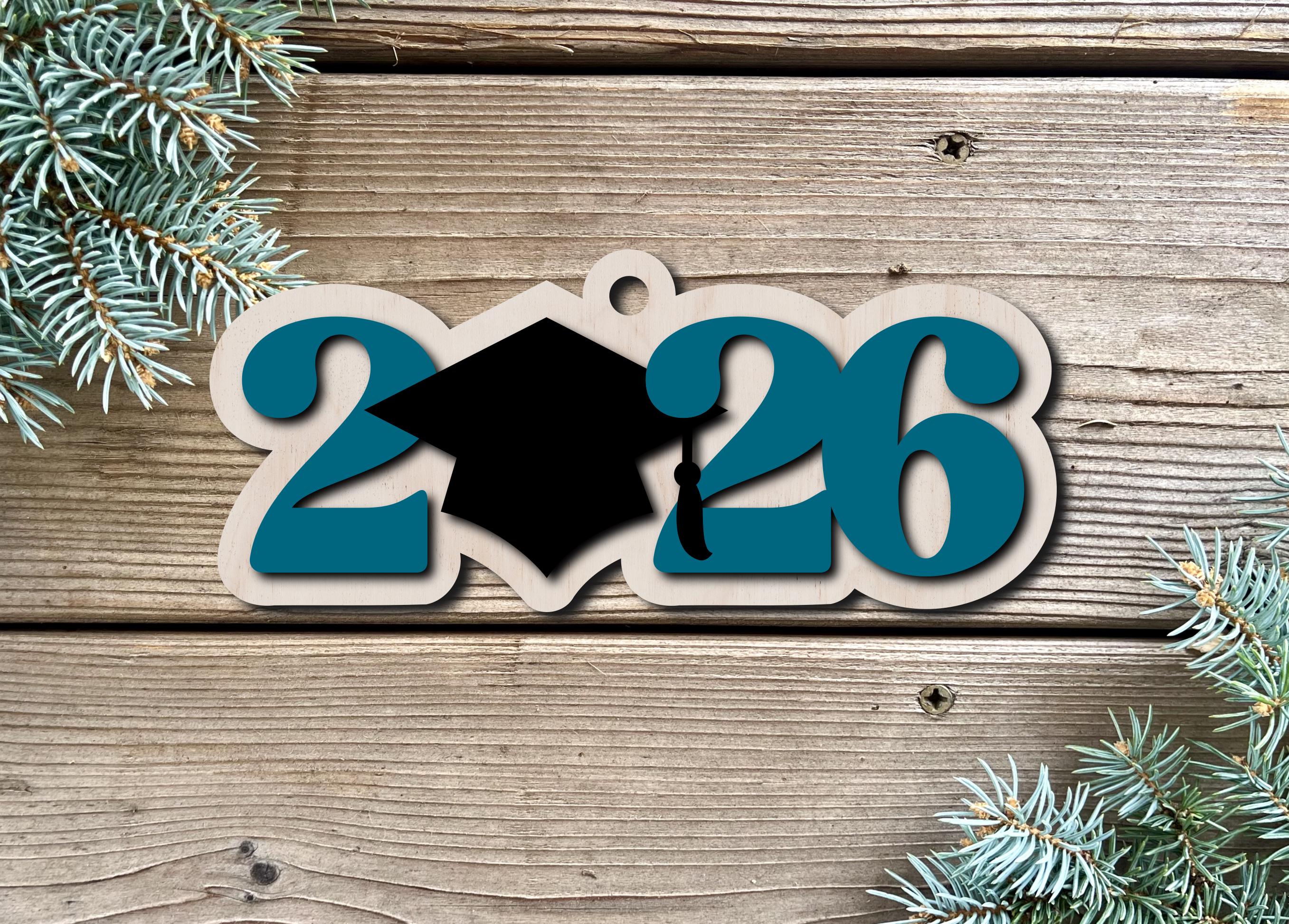 2026 Graduation Ornament SVG, Laser Cut Files, Class of 2026 ...