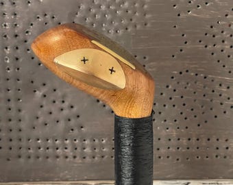 Golf club walking cane, Reimagined golf walking cane, Vintage H &B Citation #3 Golf Club cane, Custom Length,  Handcrafted golf gift,