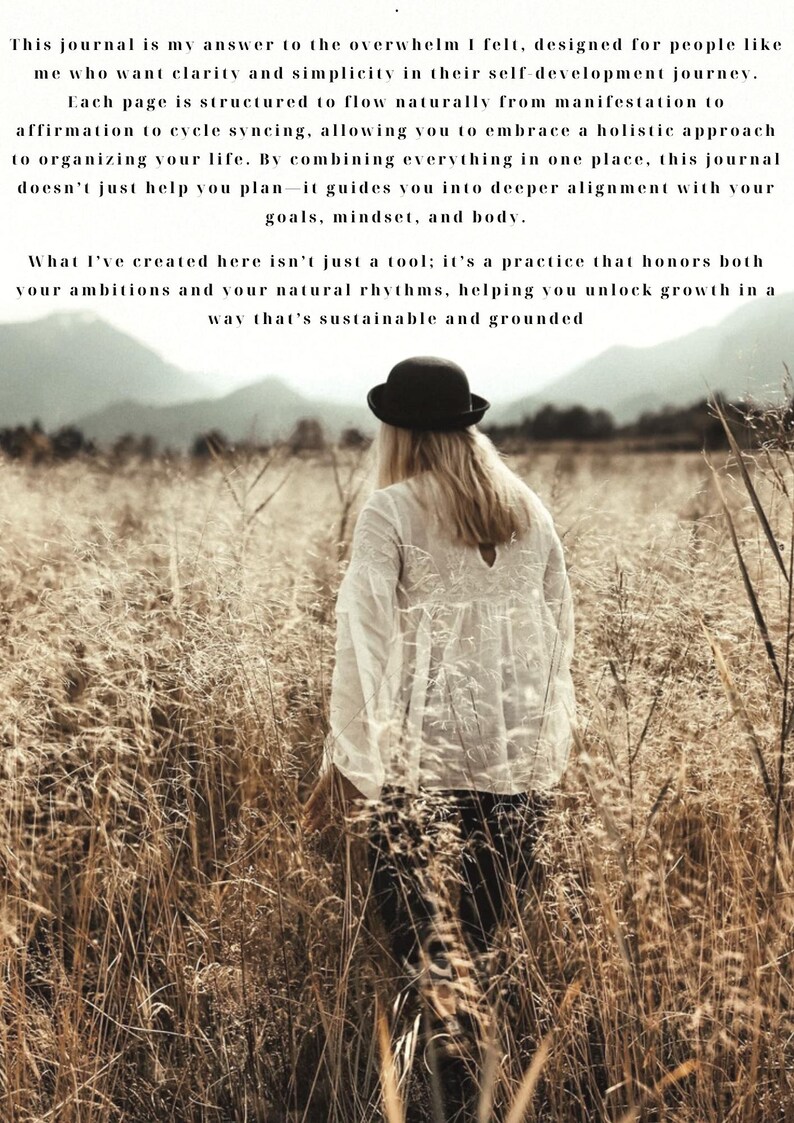 Cycle Syncing Journal Printable Women S Wellness Planner Hormone