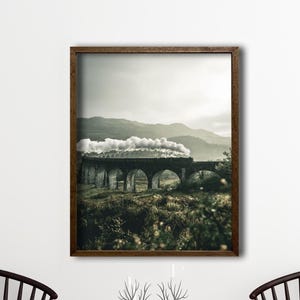 Framed Wizard School Express Wall Art, Wizard Train Canvas Print, Movie Poster Print, Magic School Express Home Decor, Gift Idea, Fan Gift