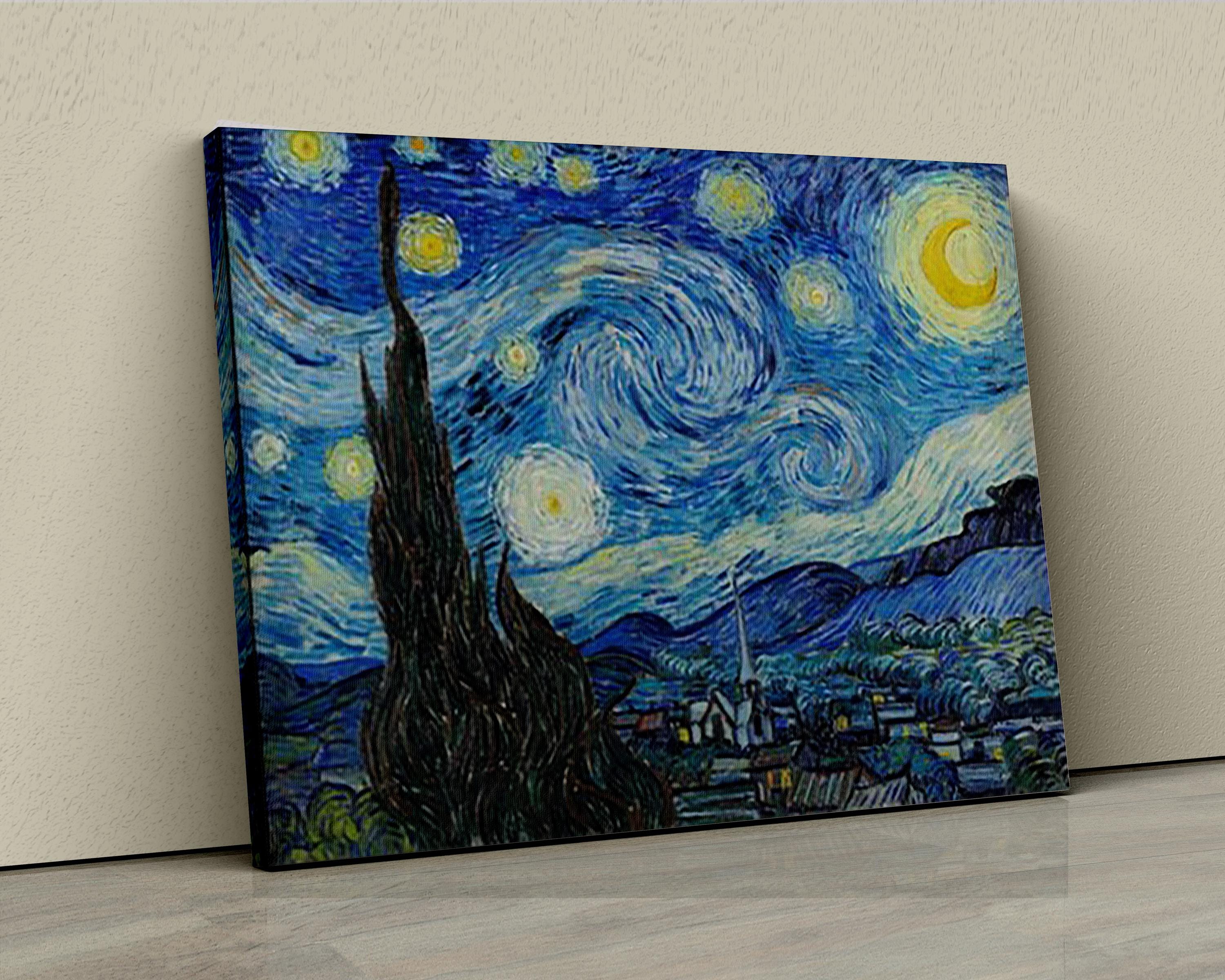 ヴィンセント・ヴァン・ゴッホの星月夜キャンバス – 芸術的で洗練され
