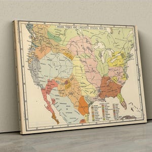1650 年アメリカ先住民インディアン部族と言語的系統の地図 1650 年アメリカ先住民インディアン部族と言語的系統の地図
