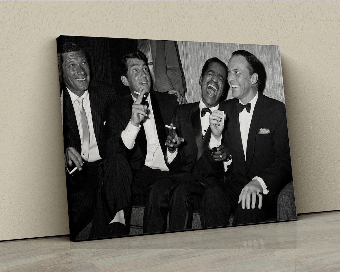 The Rat Pack 1961 Canvas, Dean Martin, Sammy Davis Jr., Frank Sinatra ...