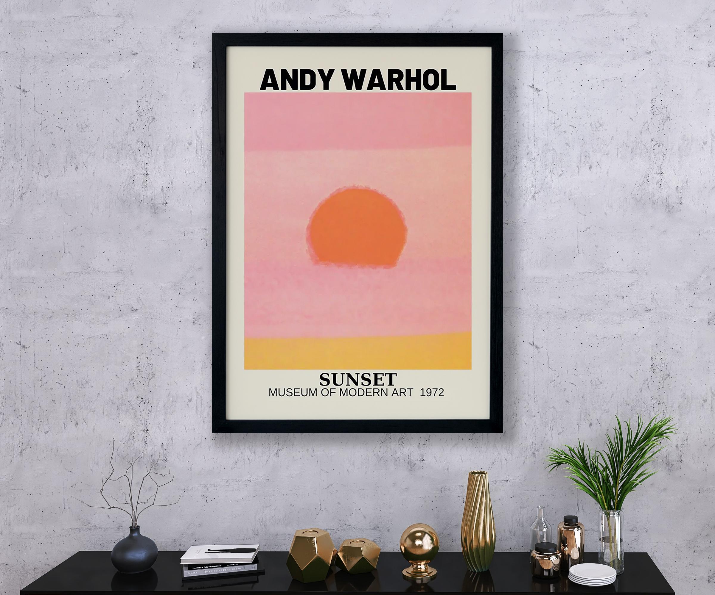 アンディ ウォーホル サンセット キャンバス プリント、アンディ