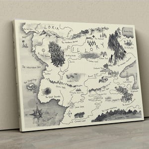 Toile de carte The Magicians Fillory – Art fantastique enchanteur pour les fans de Fillory et au-delà, de la carte The Magician King, de Fillory et d'autres cartes