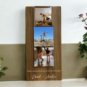 Custom Frame, Personalized Picture Frame, Wood Photo Frame with Custom Engraved Text, Personalized Wedding Gift, Personalized Christmas Gift