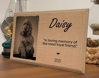 Personalized Pet Memorial,Custom Pet Memorial Frame,Pet Wooden With Photo,Pet Memorial Gift,Dog Sympathy Gift