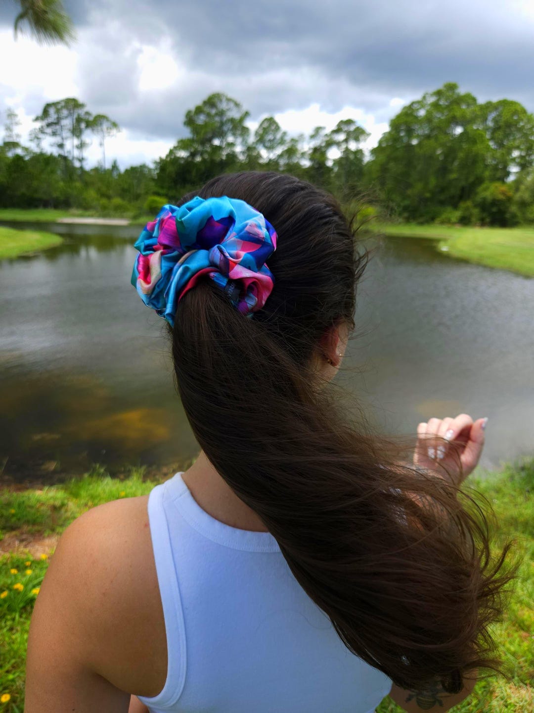 Satin scrunchies