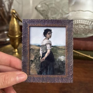 Enkele vintage sierlijke ingelijste Shepard Art-sticker – origineel kunstontwerp | Grote, dikke, handgesneden sticker