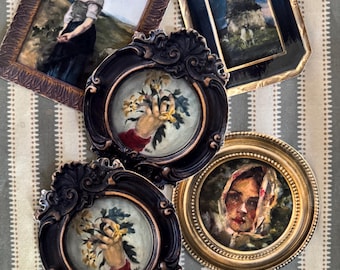 Stickers  5 Pack - Vintage Style Framed original artwork.