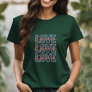 LOVE Letters T-Shirt | Mother’s Day Gift | Valentine’s Day Shirt | Family Love Tee | Mental Health Awareness | Unisex Cotton | Gift for her