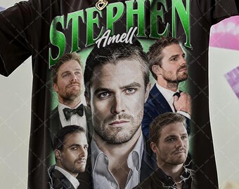 Retro Stephen Amell shirt sweatshirt tshirt vintage graphic tee long sleeve
