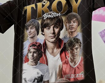 Retro Troy Bolton shirt sweatshirt tshirt vintage graphic tee long sleeve