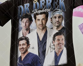 Retro Derek Shepherd shirt sweatshirt tshirt vintage graphic tee long sleeve